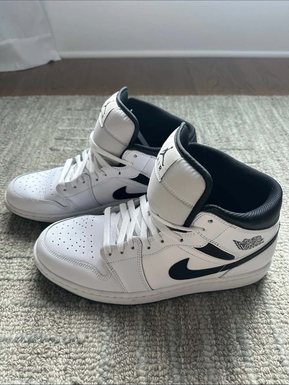 Jordan High-Top Sneakers - White with Black Accents